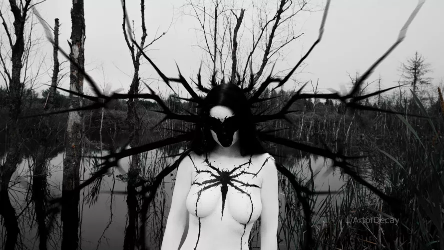 Sexy-Venom photoshoot model Kate-Zvkvt photo Roycoreroy bodyart ArtofDecay by ArtofDecay