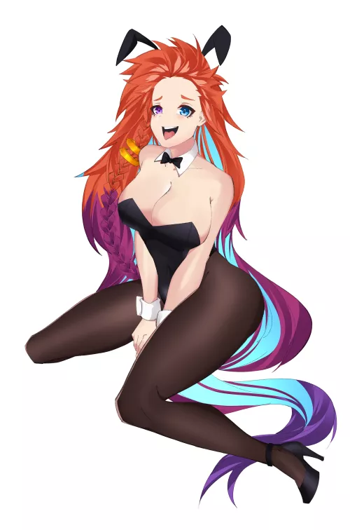 Adult zoe bunnygirl outfit (fikri710) [league of legends] by darkrobbe1