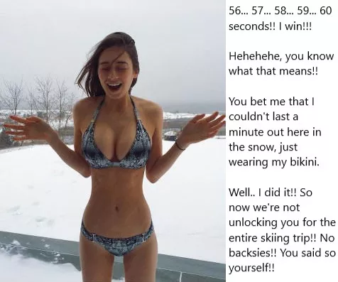 Chastity Fantasy: Caption 283. When are guys gonna learn to stop making these kinds of bets? posted by wellhowaboutmaybe