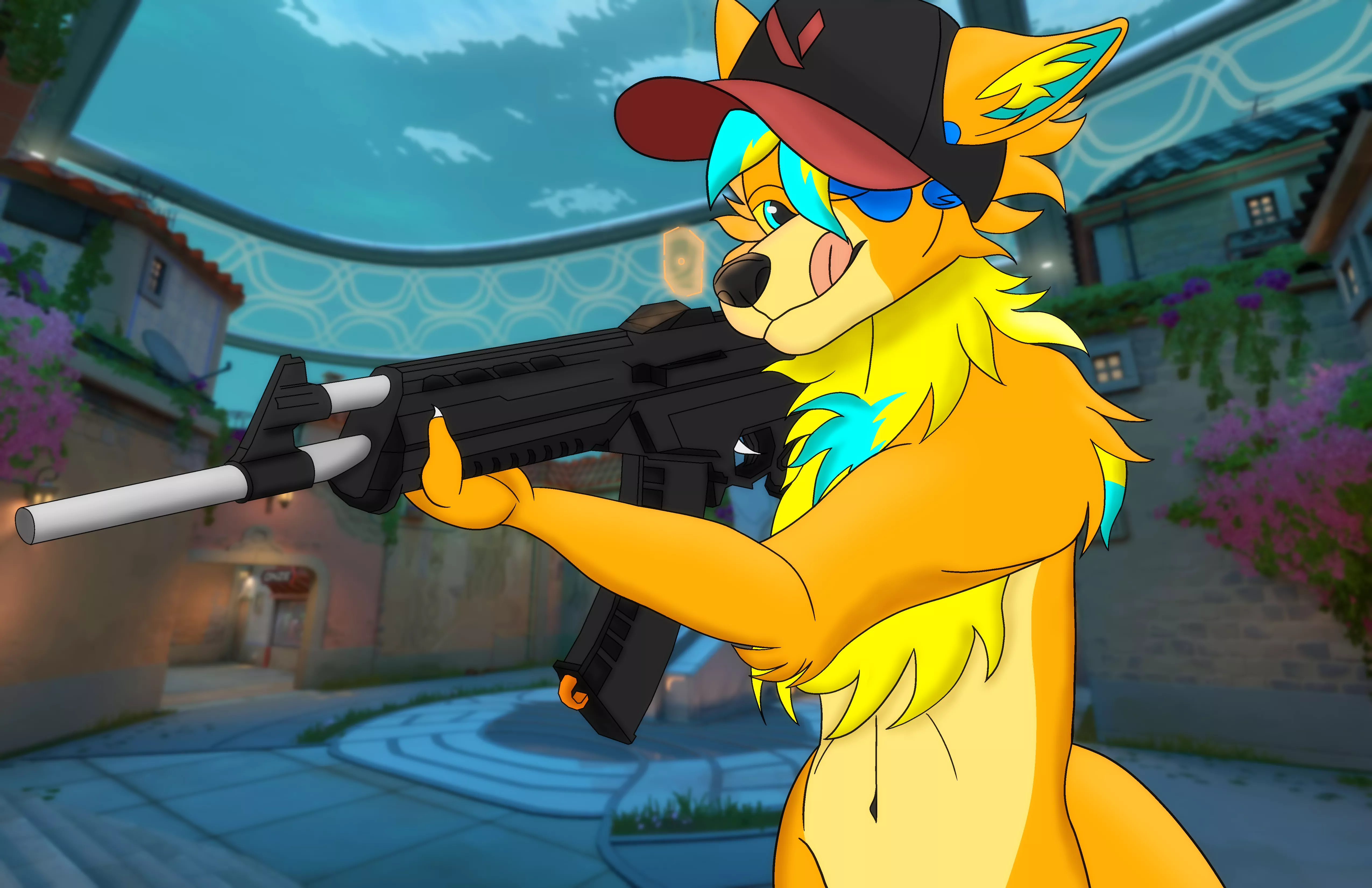 Felix in Valorant (@FelixFlufftail on Twitter) posted by FelixFlufftail