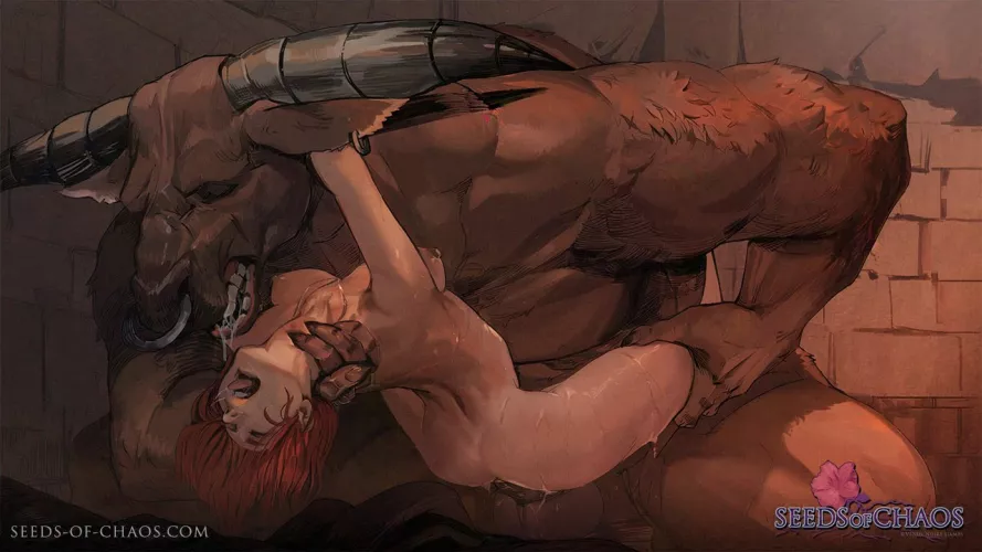 Greyhide the minotaur going to town on Alexia. She won't walk straight for days. (_S0my) [Seeds of Chaos] by Lusty_Commissar