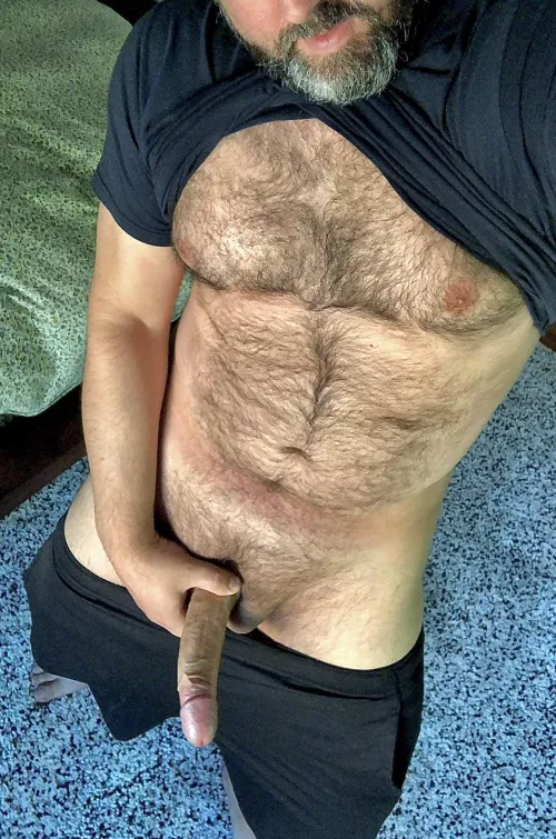 Isn’t your favourite summertime treat, a salt and pepper beard, and some big, thick meat? by BigDBod