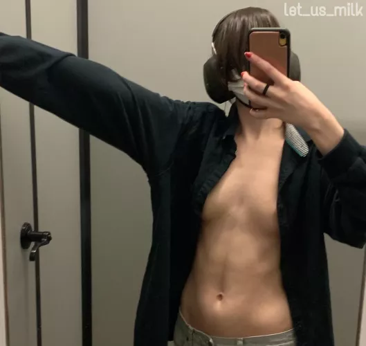 Peep my areola-slip while I’m goofing off by let_us_milk