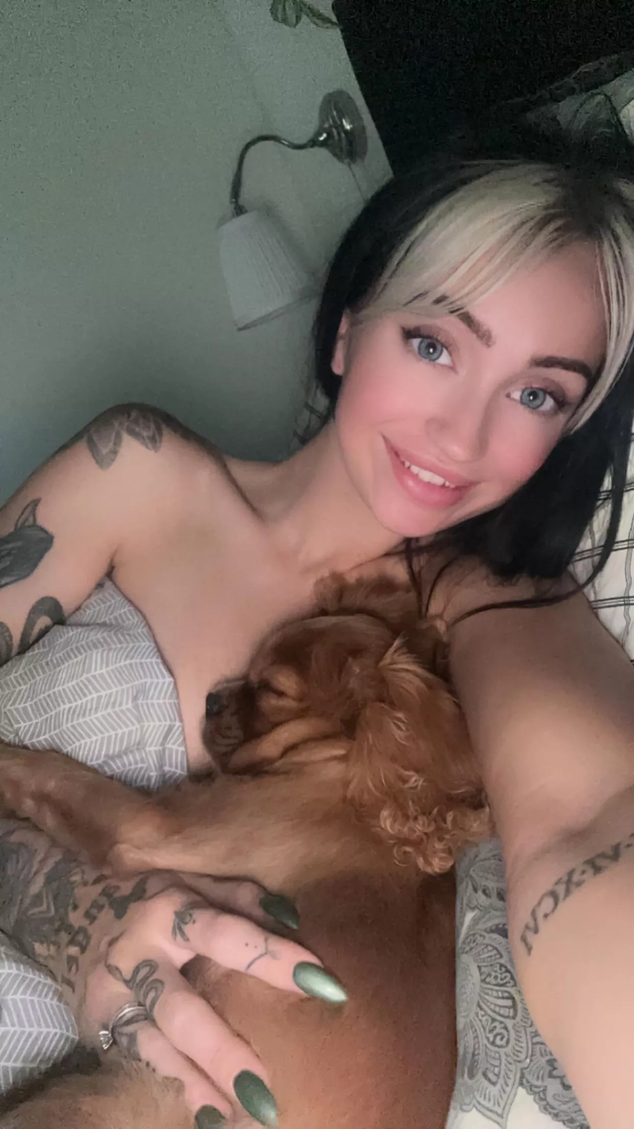 The only man in my bed 😝 posted by littlemiss_sandy