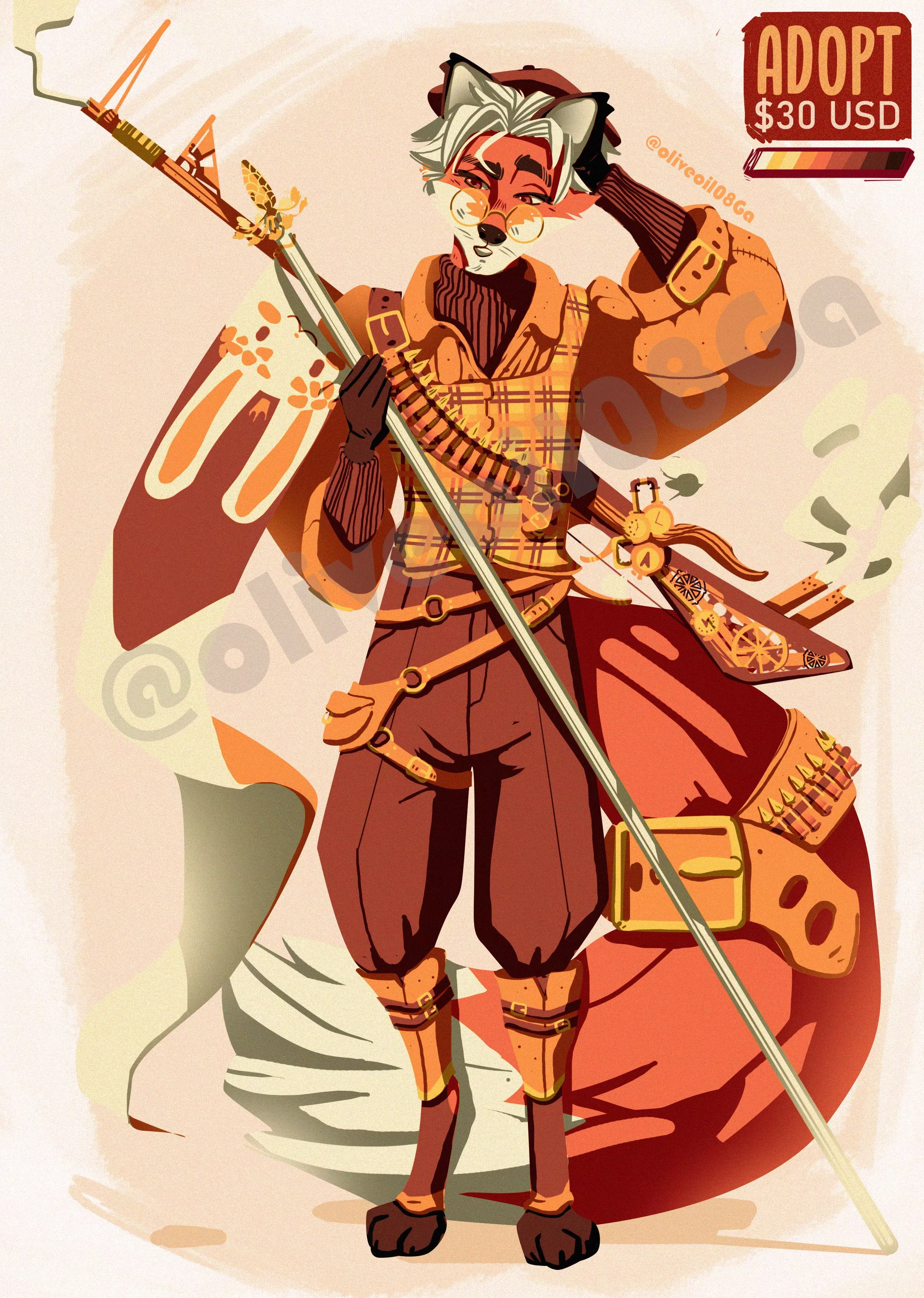 [Art by me][OC] Maybe is time to stop the Rabbit's Empire. 🔫🦊🏳 Thanks for emojis u/my_cat_is_hungry. posted by oliveoil08ga