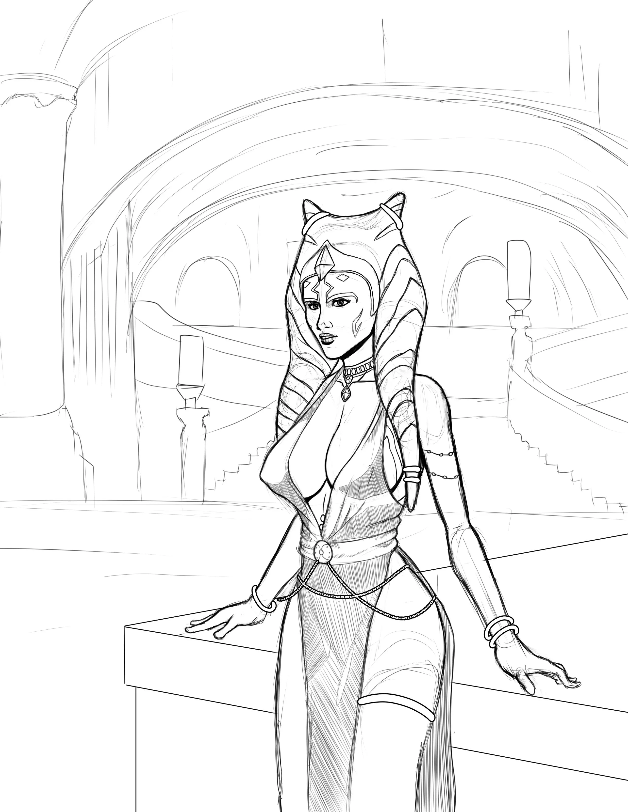 Ashoka Sketch [Lewdistrator] posted by Lewdistrator