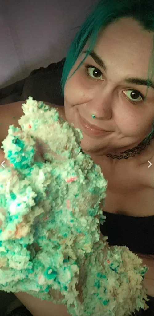 OC: Come Lick Little Queen Phoenix's feet clean! I've smashed my toes into cake pops, now suck them down deep... by OkFaithlessness9456