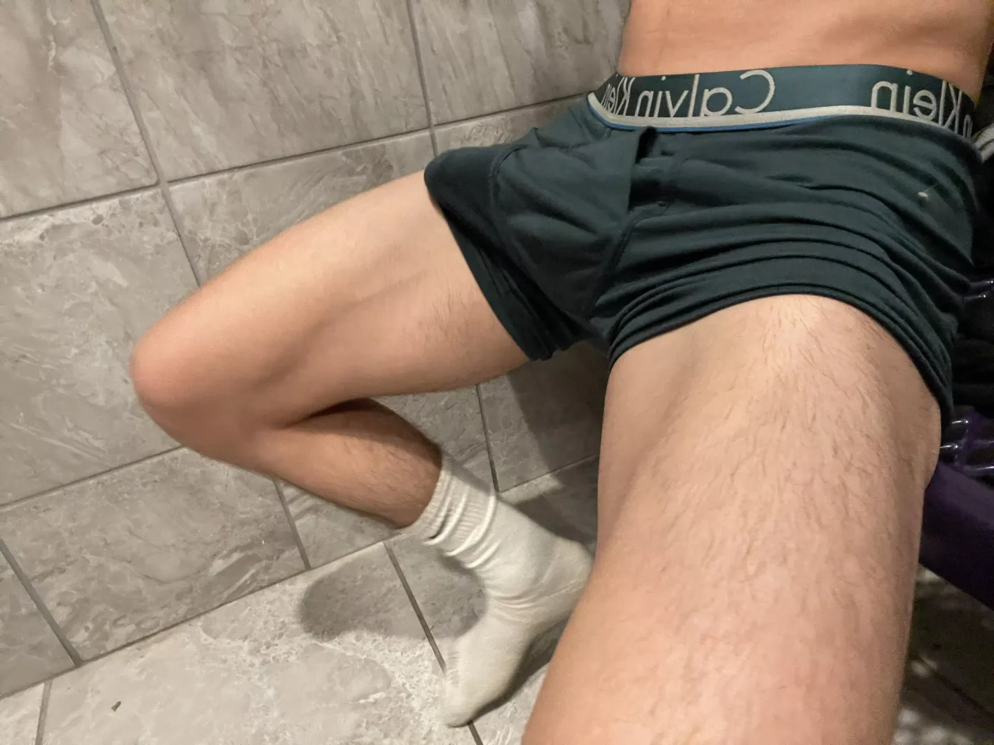 your gym bro showing off his sweaty bulge posted by jakeMm2002