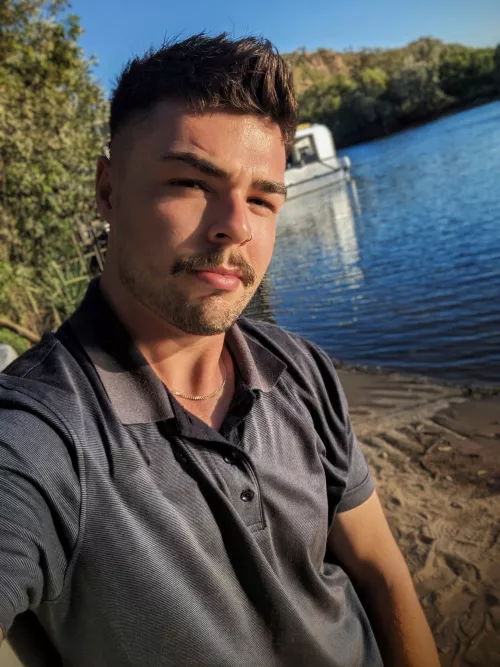 A selfie I don't half mind! 🍕 by loveyourdickmate