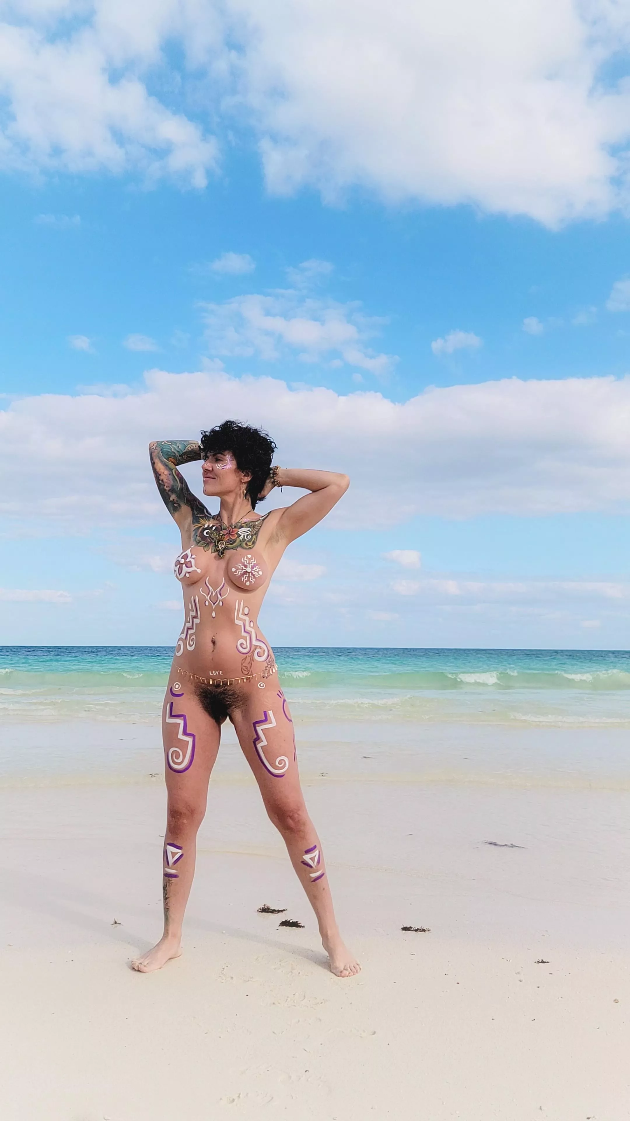 body painting ritual, cacao ceremony, and ecstatic dance! posted by frankierivers_