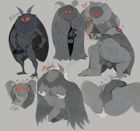 Color me surprised that there is more than one picture of a bara mothman. Not like im gonna complain. (Last podcast on the left has forever ruined my perspective on cryptids, for better or worse.) by WritingFellow