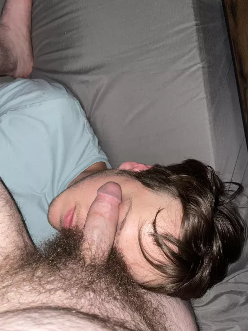 He wanted to know if it smells like musk 🤤 by Ok_Alternative_4423