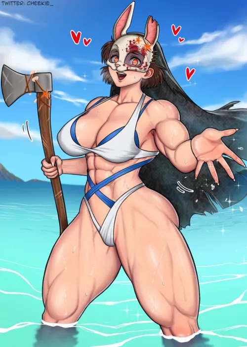 Huntress from dead by daylight [Cheekie_] by Cheekie_Art