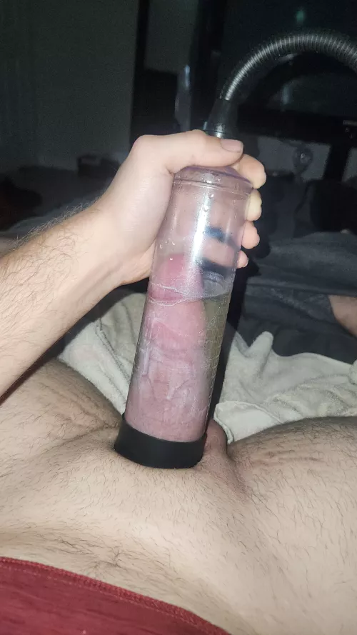 I got a kinky idea to pee in my pump mid session. Definitely worth it by buttlover30