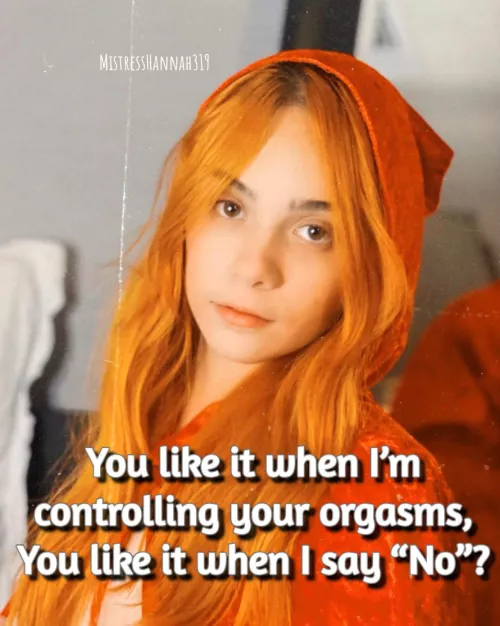 It isn’t your choice! Mistress decides when to unlock 🔐 by MistressHannah319