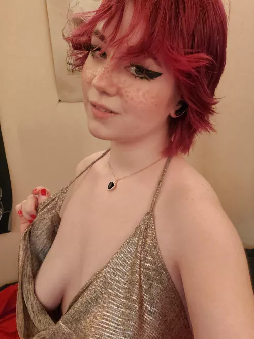 Just a peek 😌 by Lady_Wisp