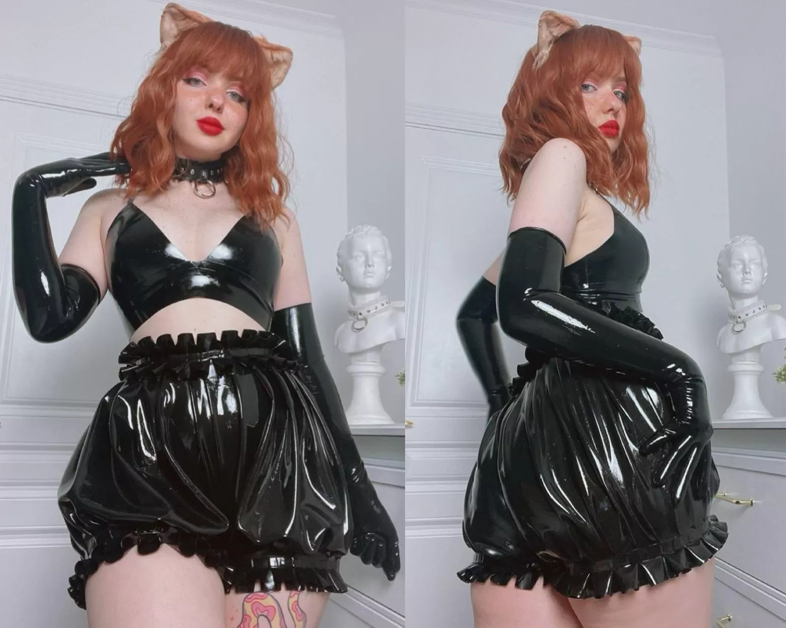 just here to show off these latex bloomers i made myself 🥰 posted by lilslavekitten