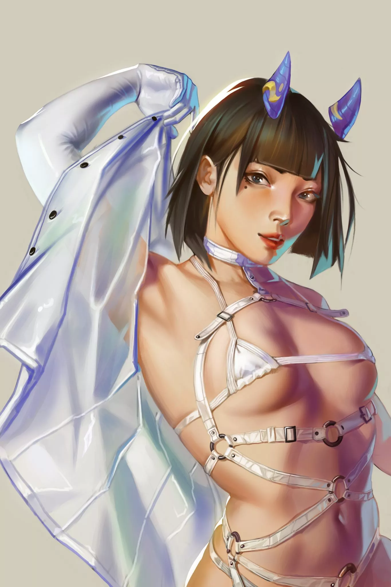 Sexy devil girl, art by me posted by Kai0704