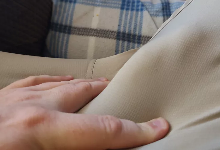 Sneaky dick print in the living room by neonlightsnobelprize