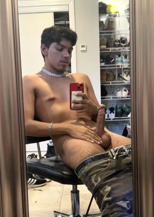 [18] What do you think about this young Latino cock? You can take a seat if your up for it? 😈 by diegospremium