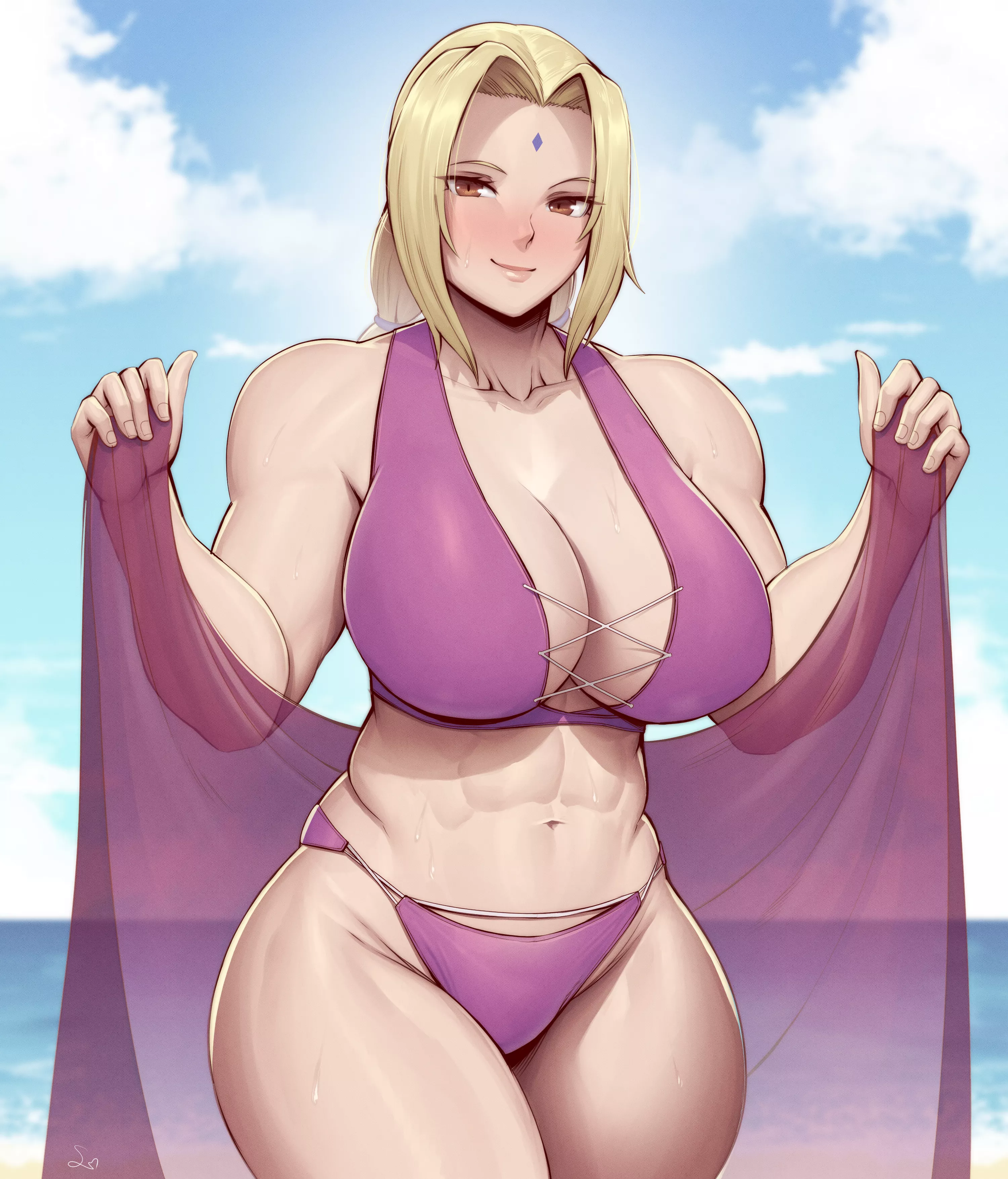 Buff Tsunade [Artist: SpeedL00ver] posted by ComaOfSouls