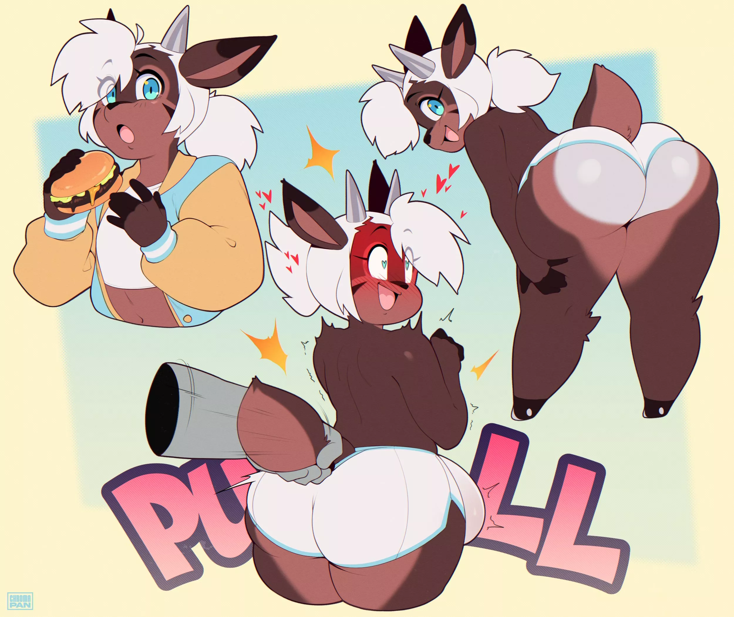 Deer femboy (@Chromapan) posted by moddyblus