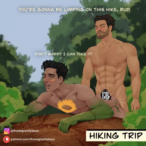Gianni and Tiago go hiking together 😏 by thosegravityboys