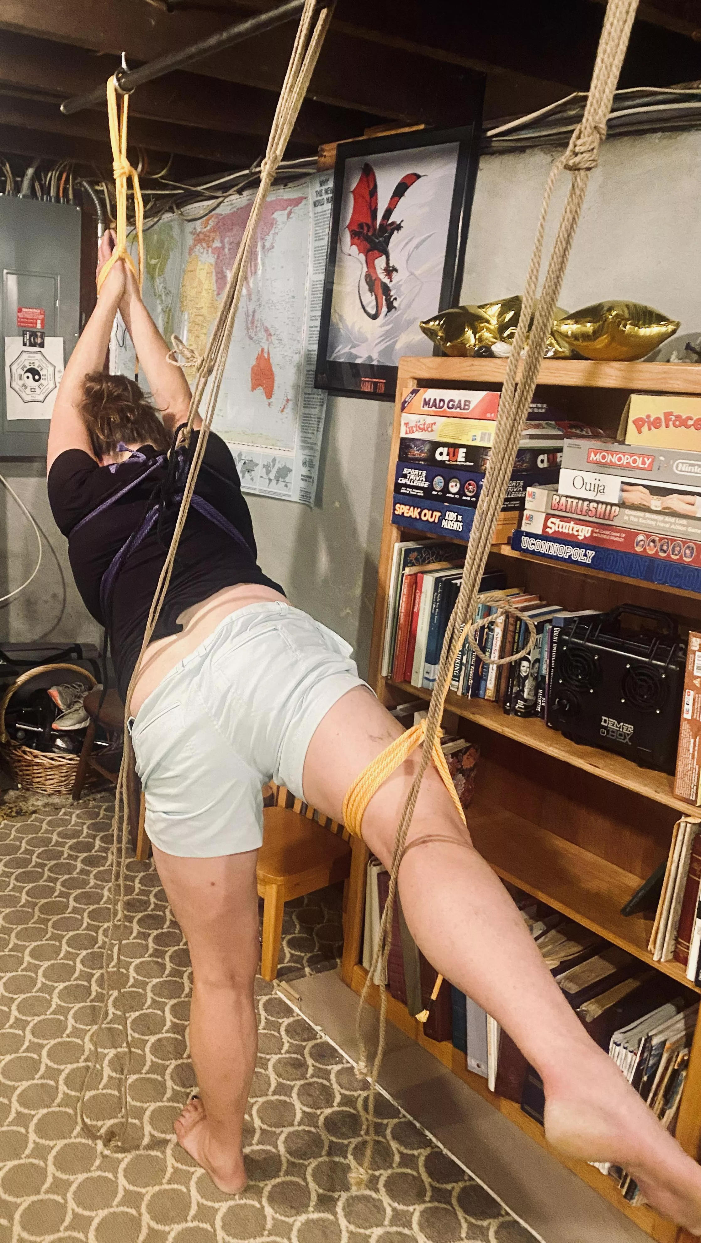 Her first partial suspension. posted by Iridium191glow