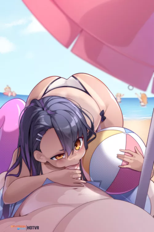 Nagatoro beach blowjob by Cayennesan