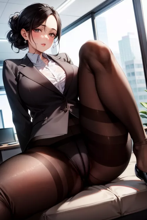 Office Lady Thighs by CheetahSperm18