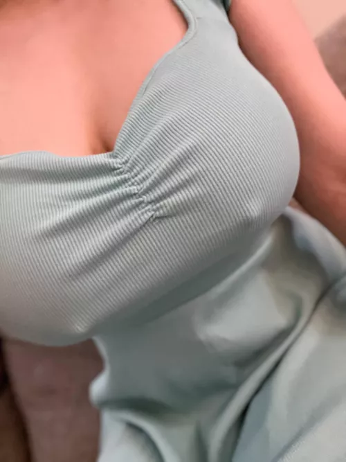 Would you notice me going braless 😊 by doubledeeshygal