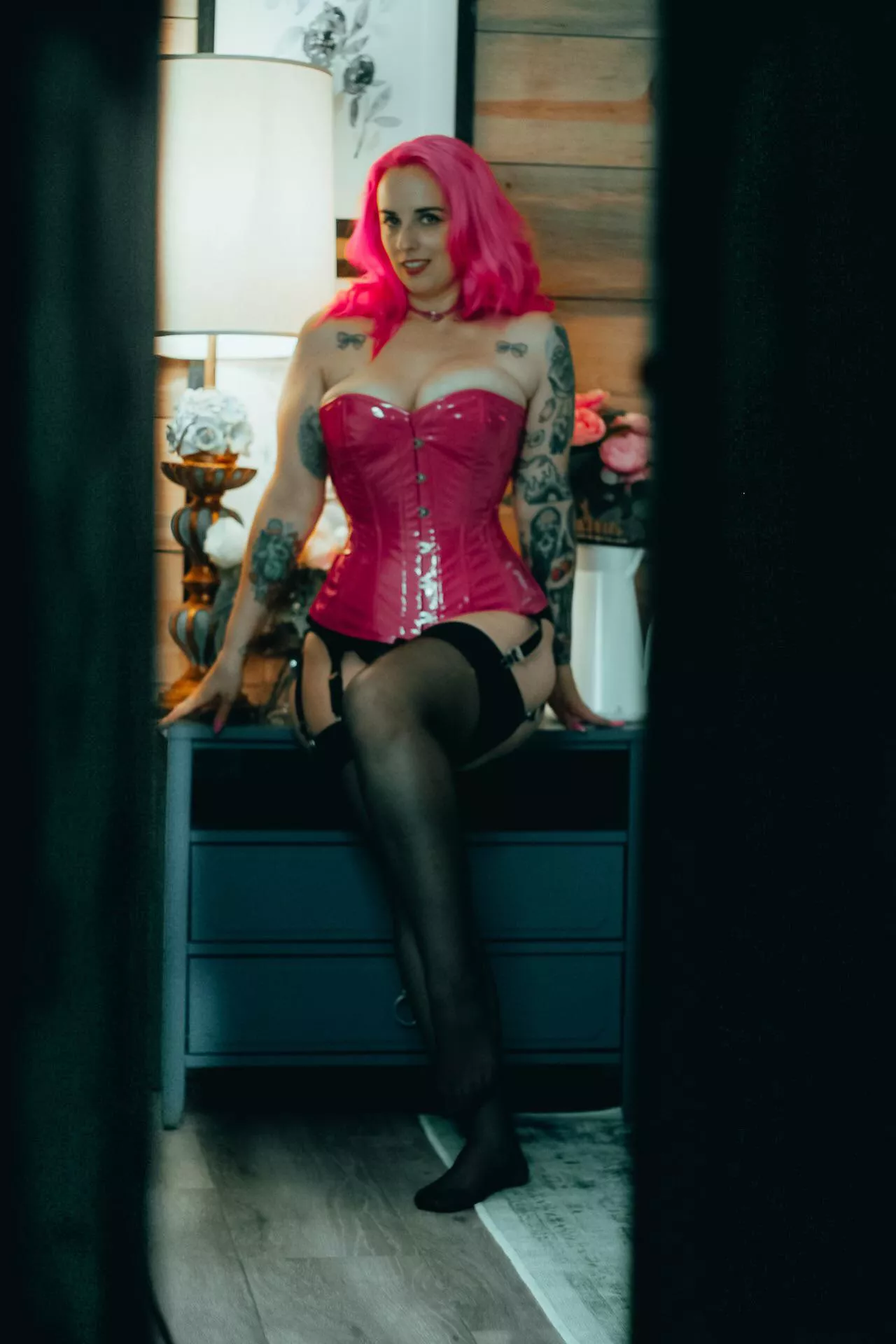 Corsets and nylons are the best combo posted by pinkpiratecow