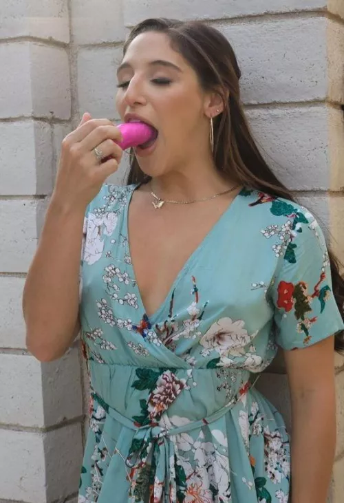 Abella tasting the toy that's been in her... by SpunkySpunkyAssGuy