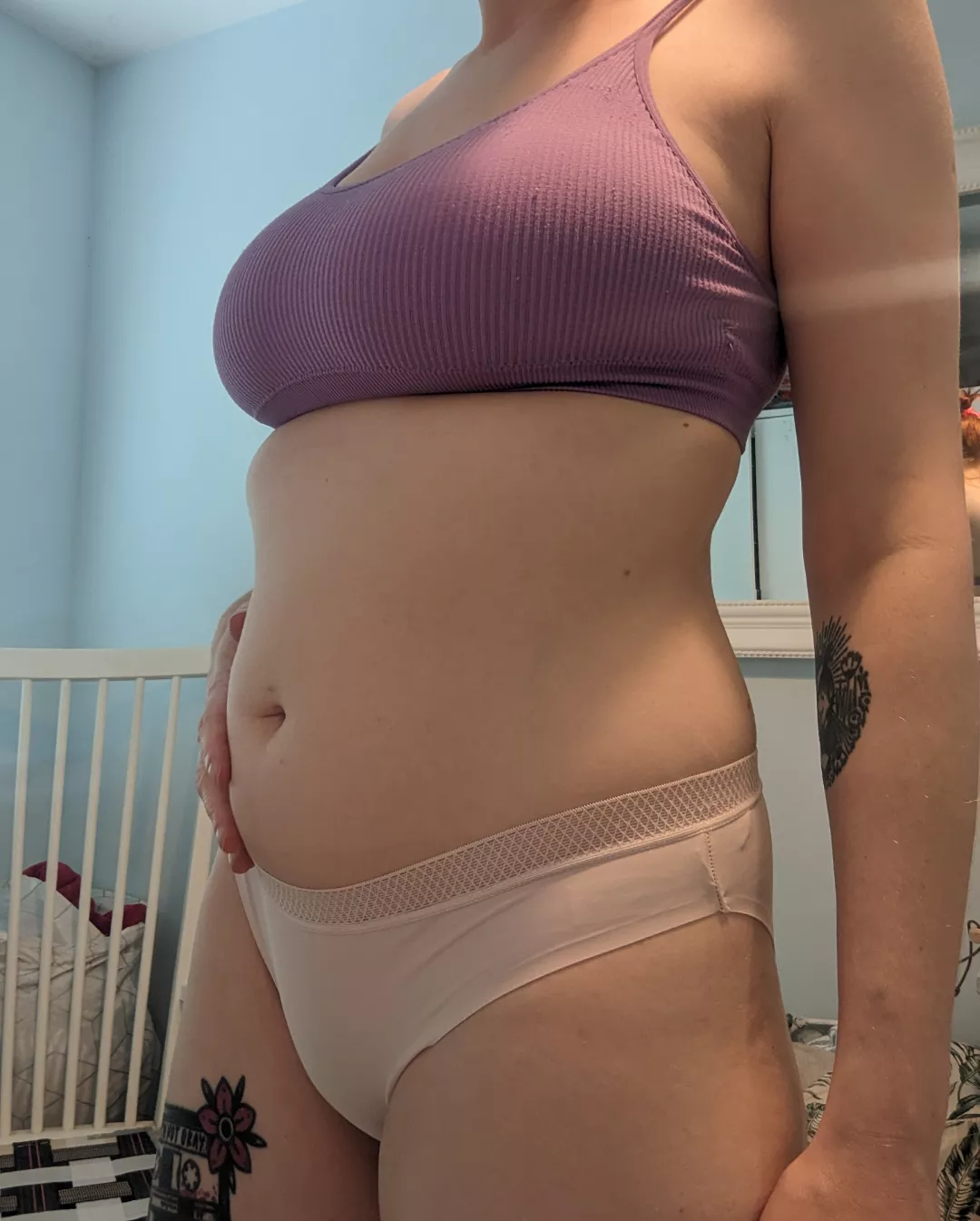 All those creampies worked🤰🏼13 weeks and boobs and belly getting a little bigger by the day posted by _CinnamonBun69_