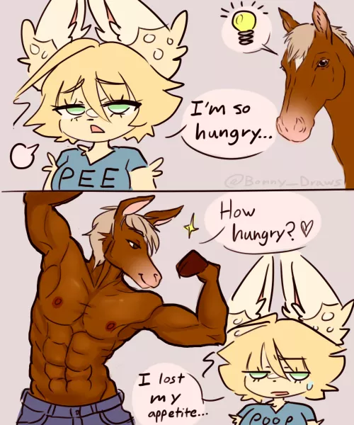 (Art by me) I don't know by BonnyDraws