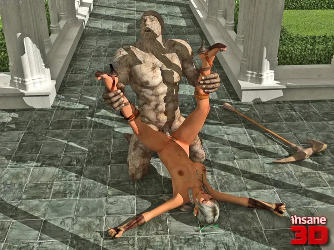 Elf girl fucked by Golem (insane3d) by insane3dporn