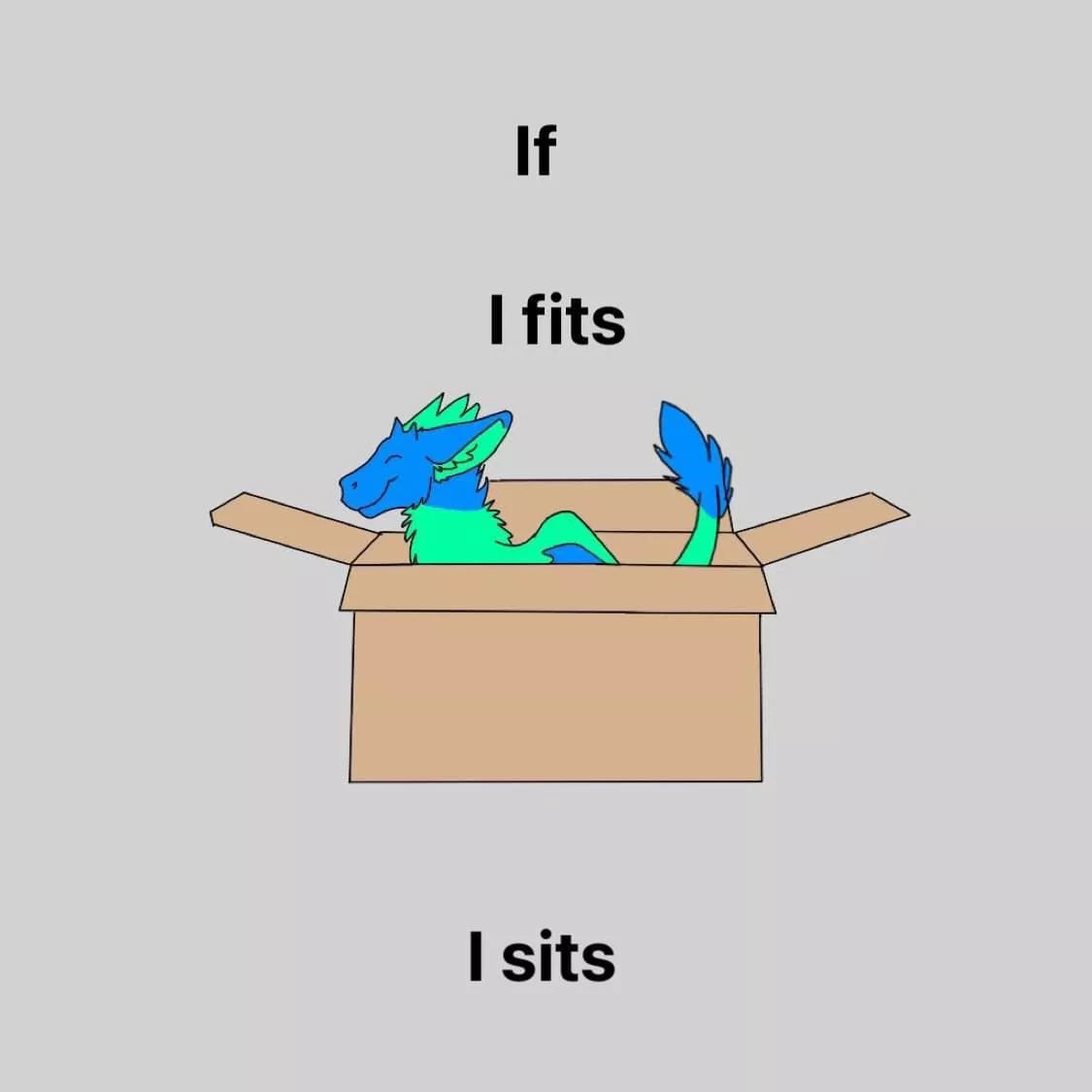 If I fits I sits posted by Lazzercorn