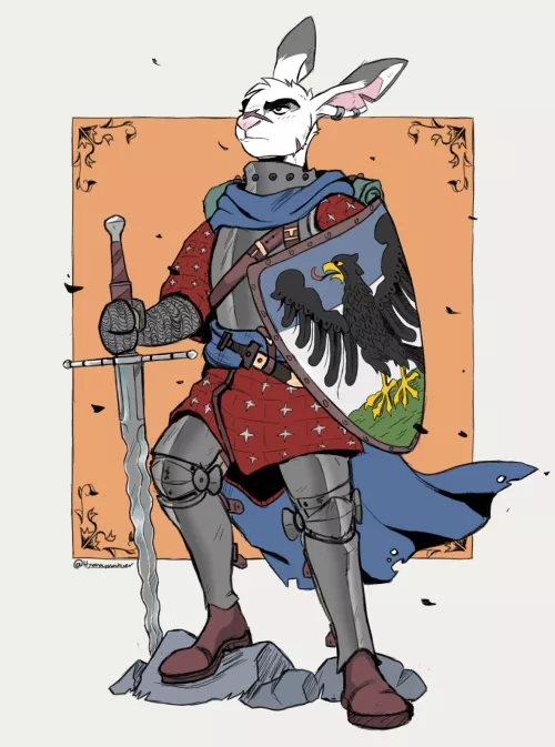 knight-errant (art by me, @Hyenamancer on twitter!) by Skelettjens