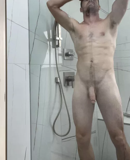 New glass shower. by Michcolg