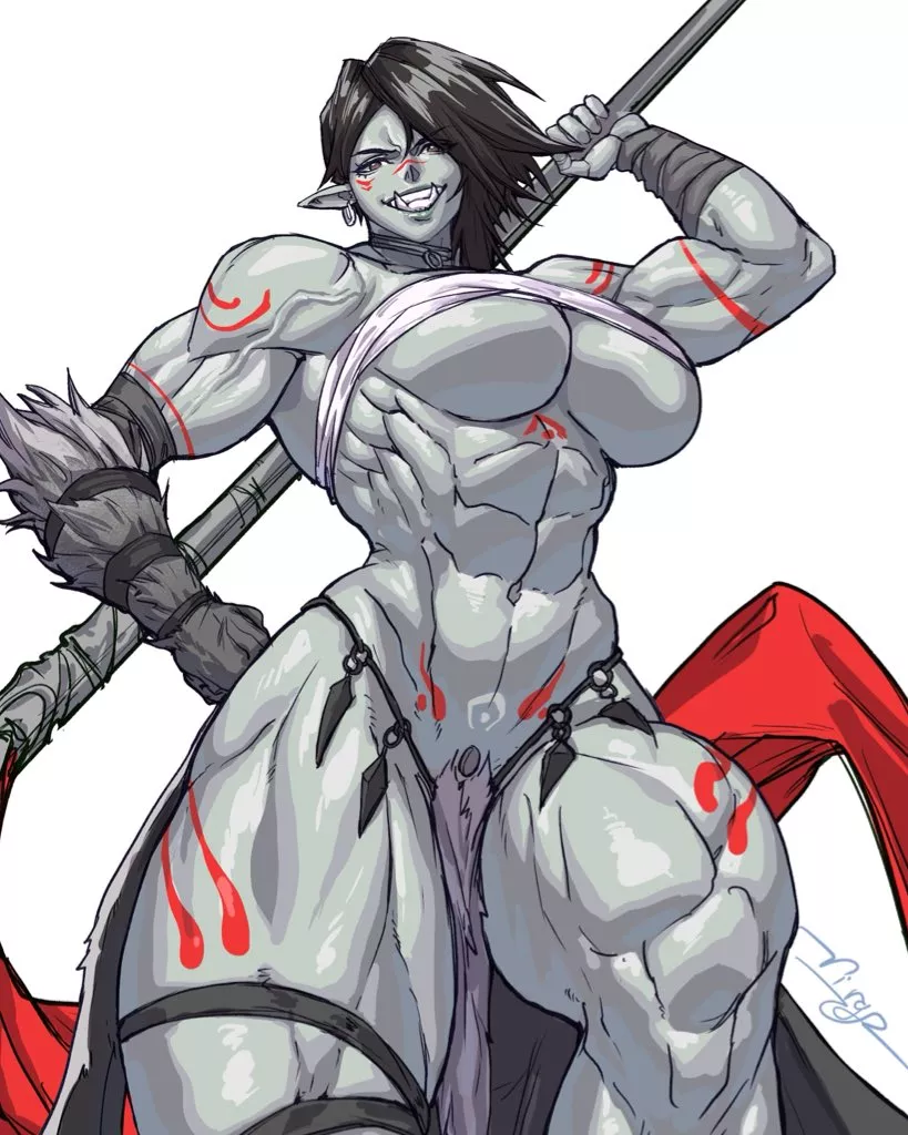 Orc warrior (@1509Virgoart) [@NewosanWasTaken] posted by TheTMoneyMan