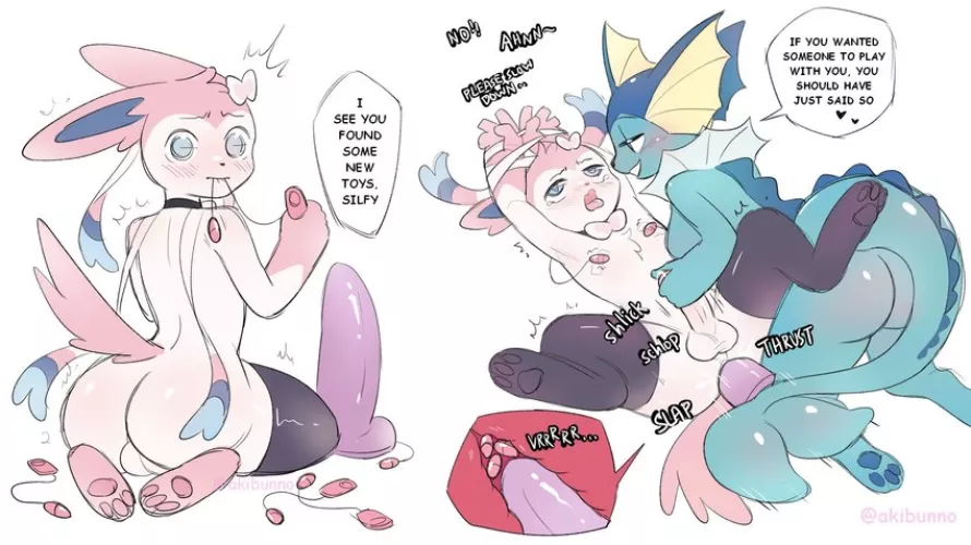 Silfy and new toys (art by akibun) by courier5995