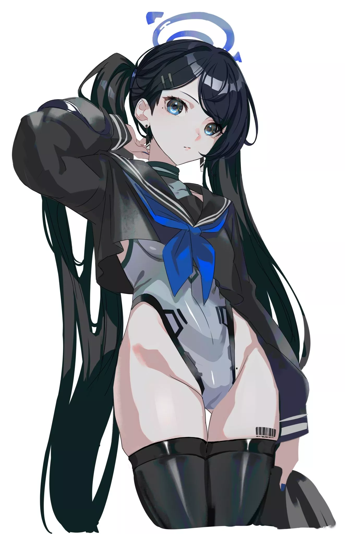 Uniform and high leg leotard (@asagon007) posted by MxSummer