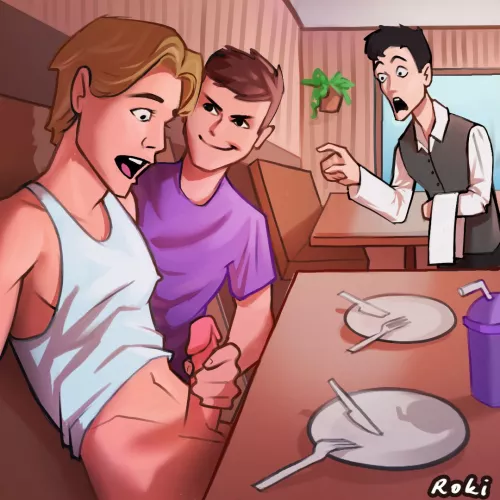 At the restaurant (@roki_cookie) by Mark_Utoe