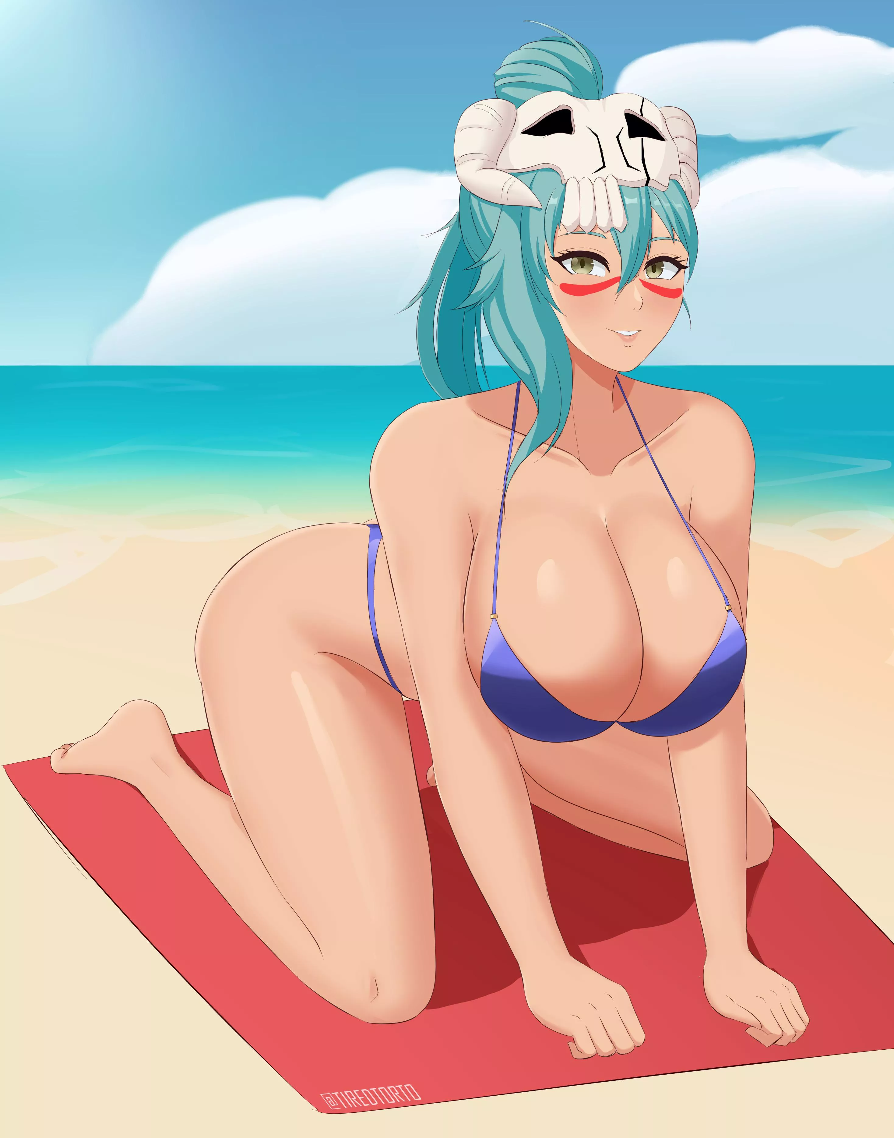 Beach Nelliel (TiredTorto)(OC) posted by twanindigo