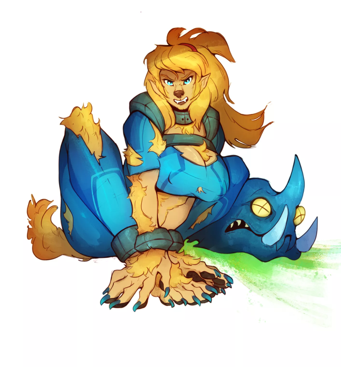 Containment Difficulty [SharkRags] (Samus -> Werewolf) posted by Marquis_Orias