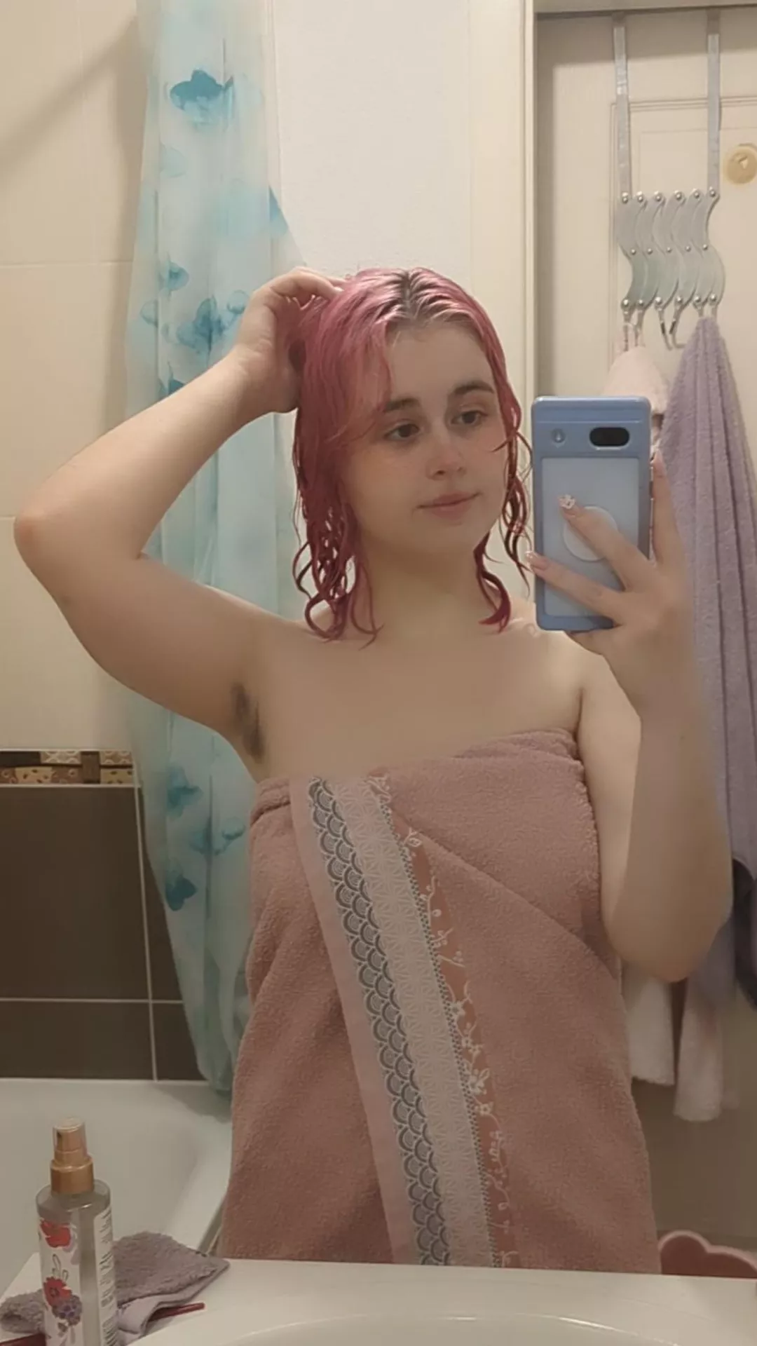 Getting out of the shower and feeling refreshed is the best!! posted by Emirialovesu