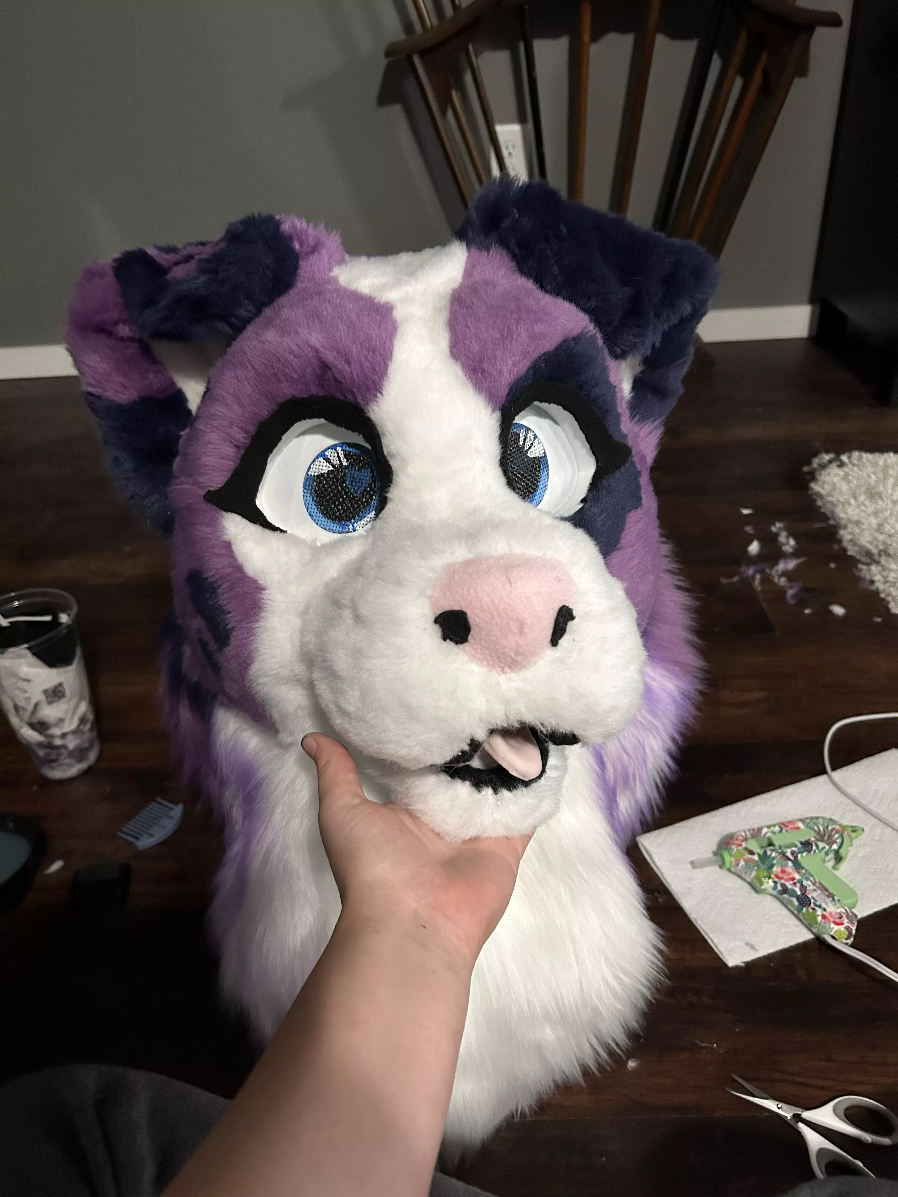 I just finished my first suit head! Introducing Stella! posted by Marshmallowfluffers