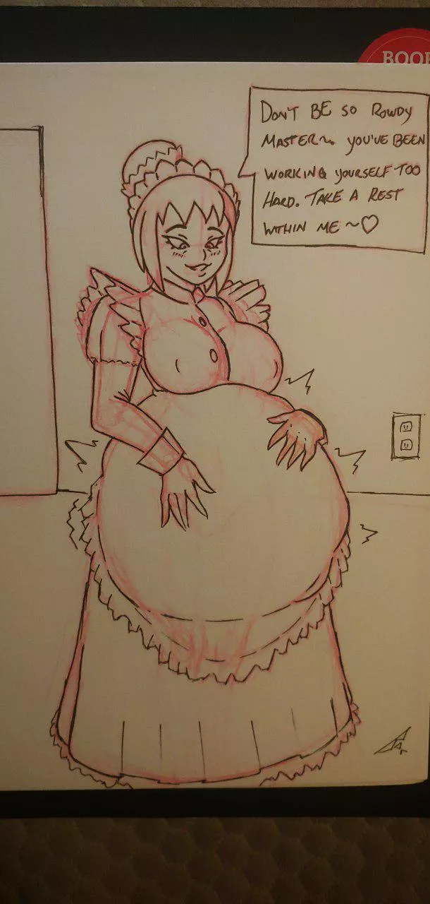 {image} Maid eats her master(art by me) posted by DarkUrsaman