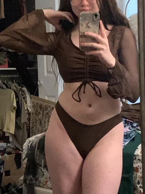 new pose in the brown one 🤭 by Kooky-Watercress-883