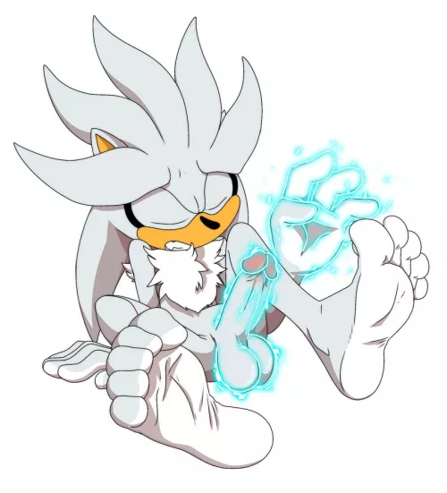Pleasuring himself in a whole new way (foot ninja15) by SonicSpeedster18